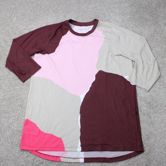 POC Pure Cycling Shirt Mens 2XL XXL Pink/Red/Beige 3/4 Sleeve MTB Bike Jersey - Picture 1 of 16